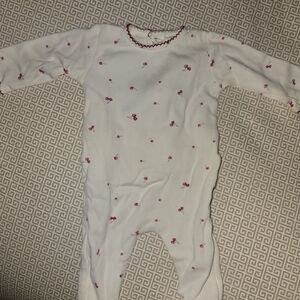 White and Pink Kids One Piece